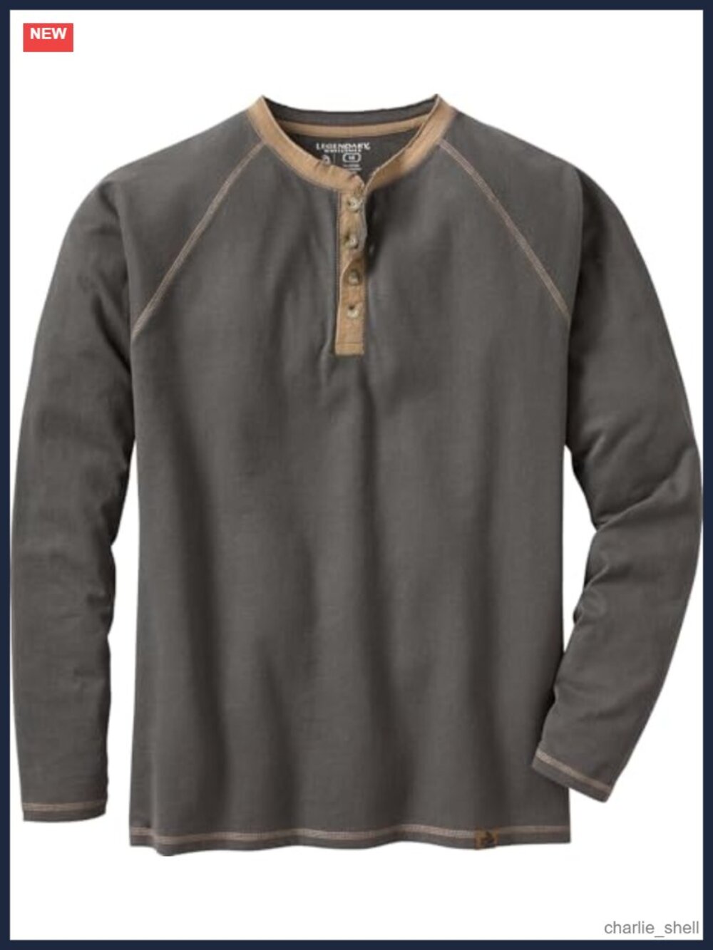 Long Sleeve Cotton Henley Shirt Relaxed Fit Casual Outdoor